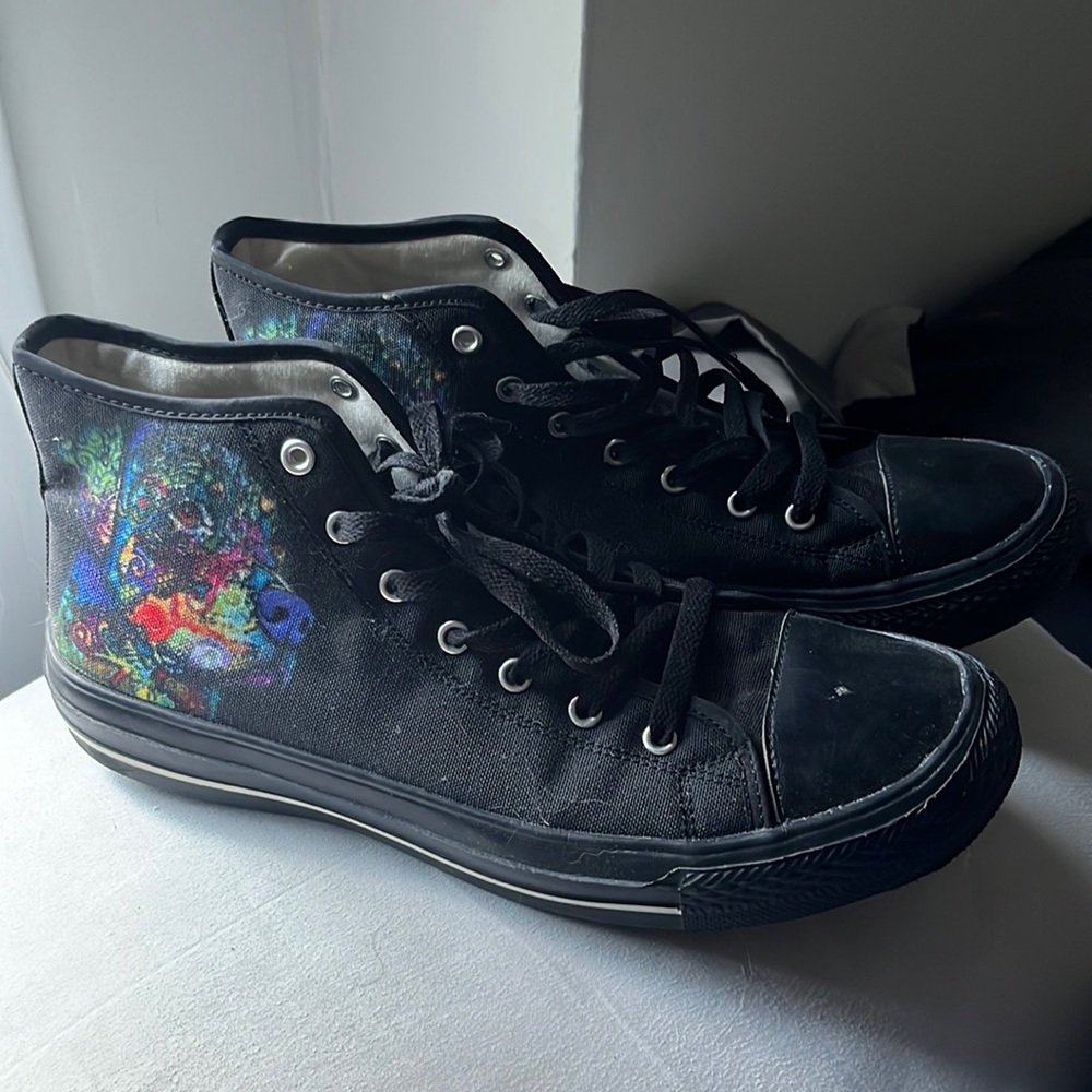 Custom Dog Art Canvas Shoes